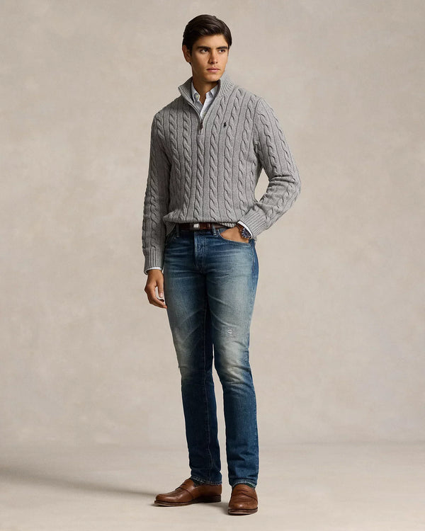 RL POLO - Ribbed Knit Cotton Sweater